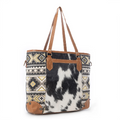 Bison Ridge Hair-On Hide Tote Bag