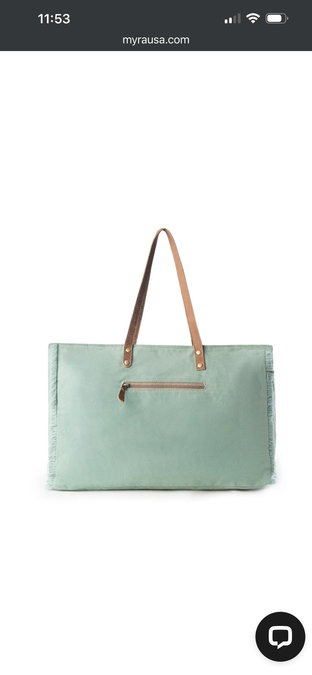 MYRA WILDTUSK WEEKENDER BAG FOR WOMEN IN GREEN WITH VINTAGE PRINT DETAIL