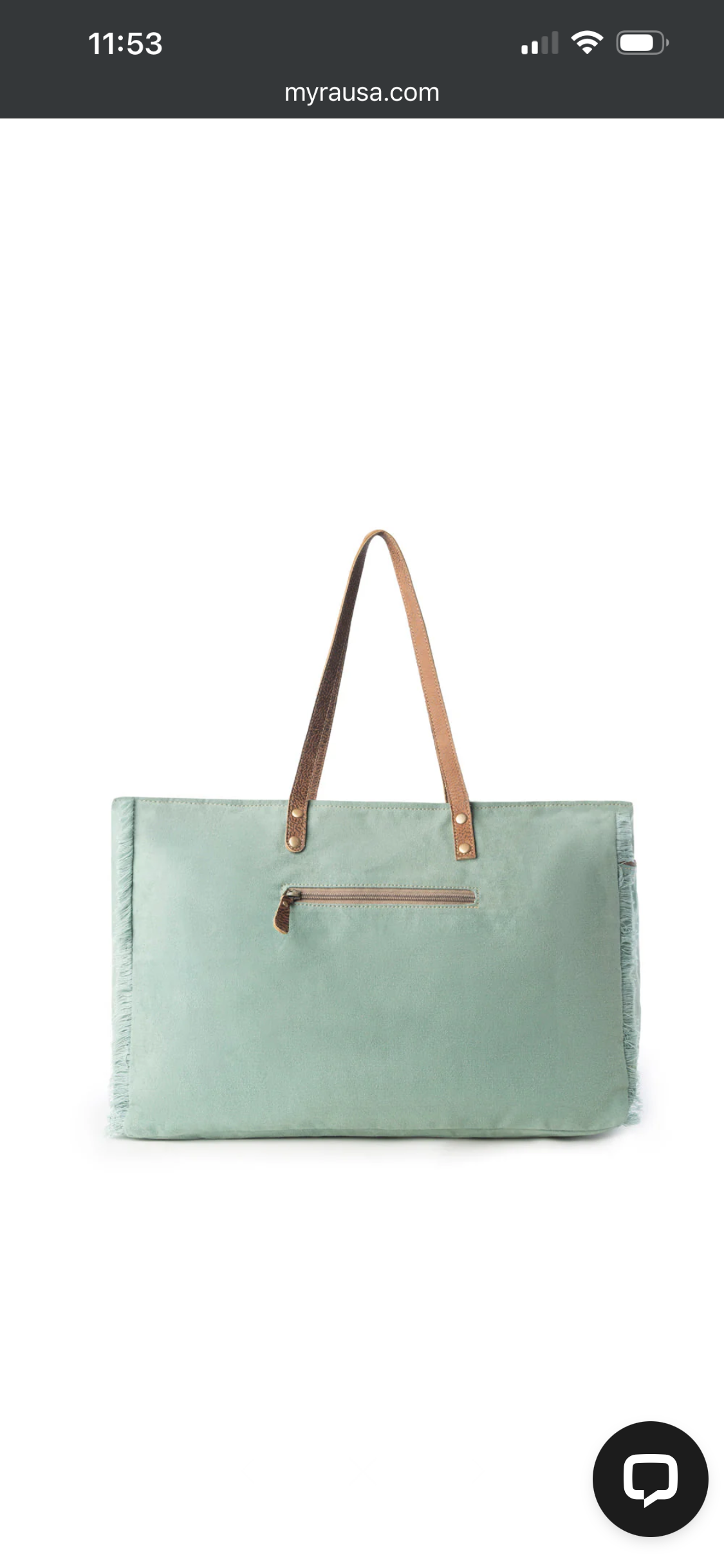 MYRA WILDTUSK WEEKENDER BAG FOR WOMEN IN GREEN WITH VINTAGE PRINT DETAIL