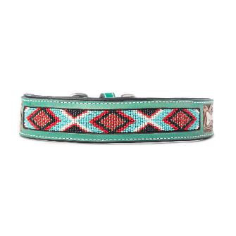 Turquoise Sky Southwest Dog Collar in Turquoise