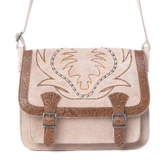 Amberwood Suede Leather Boot Embroidered Leather Bag Variant Combo