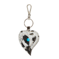 Heart's Love Key Fob in Black & White