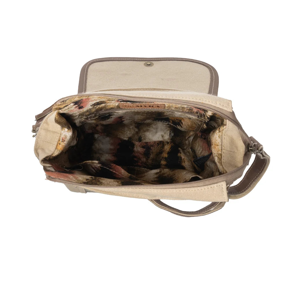 Sandstone Pony Western Shoulder Bag for Women in Khaki