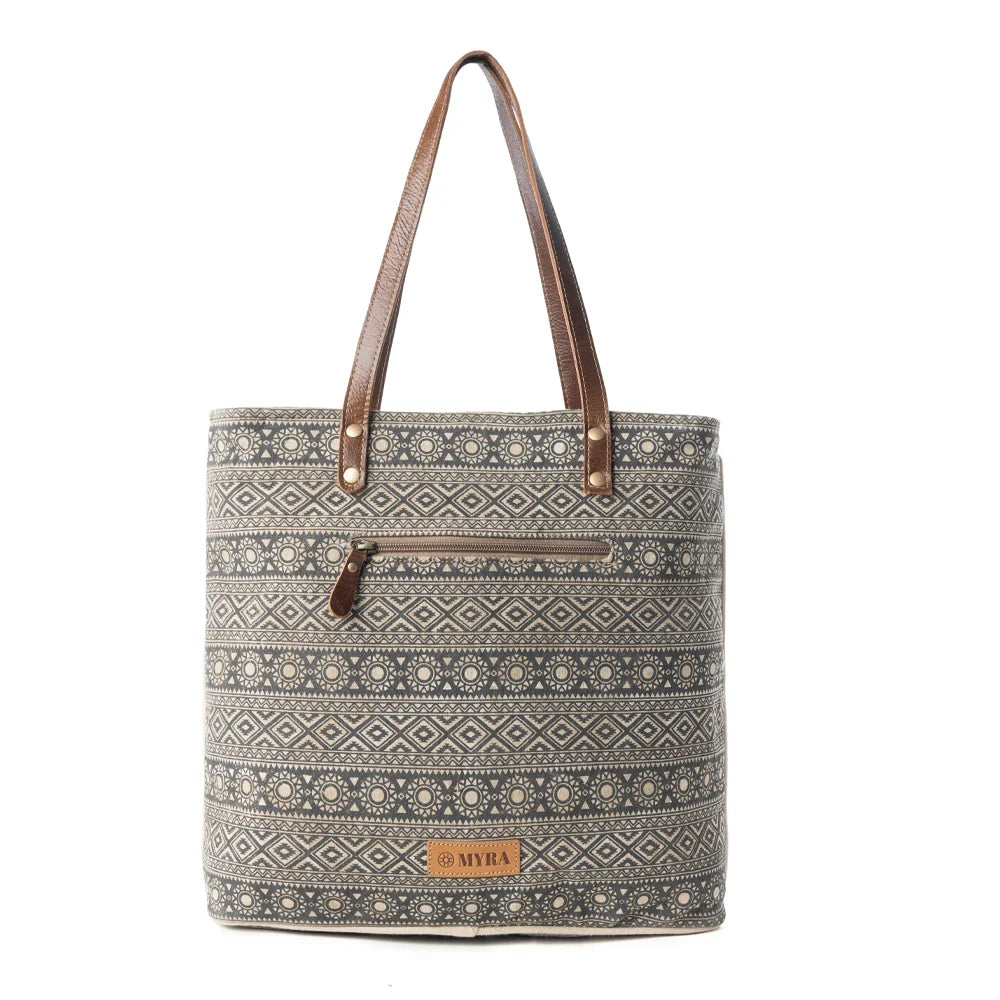 Splithide Western Tote Bag for Women in olive with hairon detail