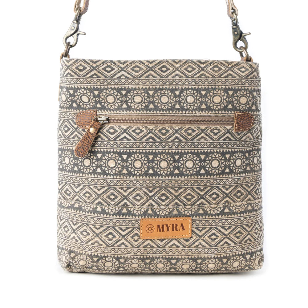 Tribal Pony Western Crossbody Bag for Women in olive with hairon detail