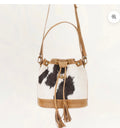 Loyal West Bucket Bag In Cowhide And Calfskin