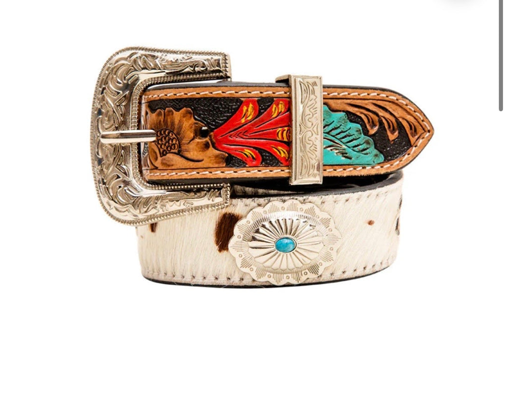 Cummerband Hand-Tooled Concho Women's Belt
