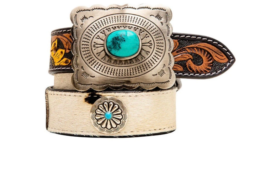 Klepto Hand-Tooled Concho Women's Belt