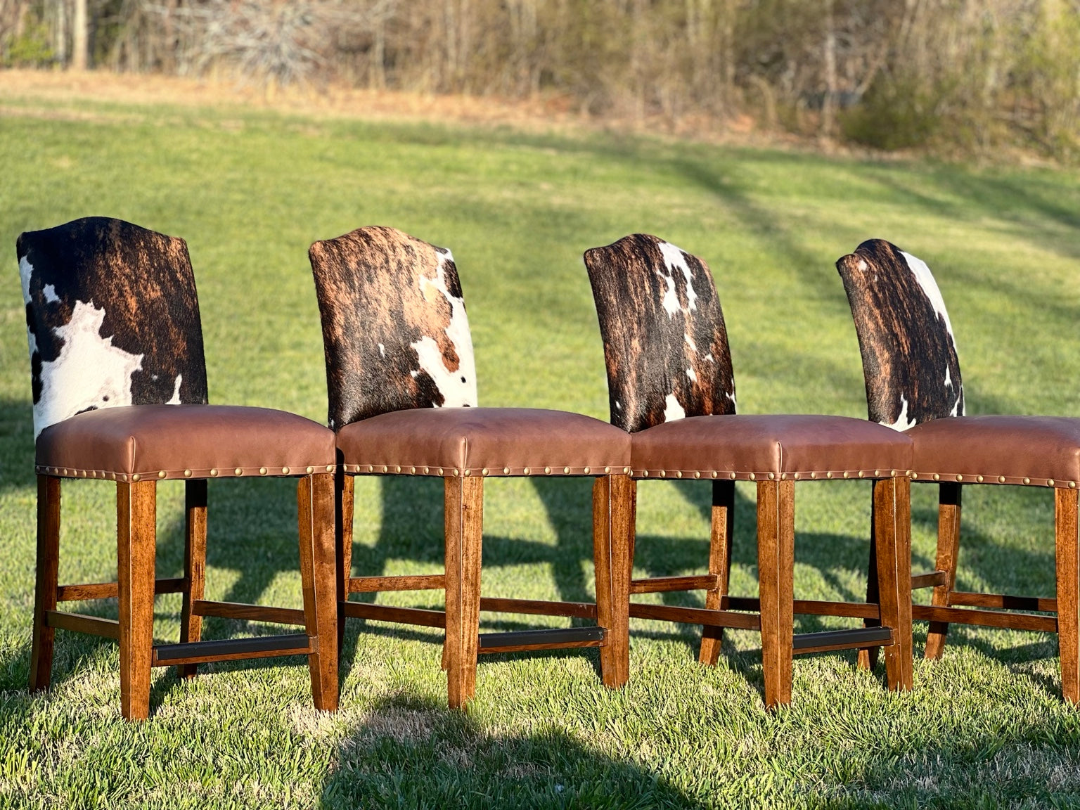 Cowhide Bar Stools