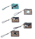 Your choice of-Wildflower Mesa Handtooled Hairon Leather Card Holder